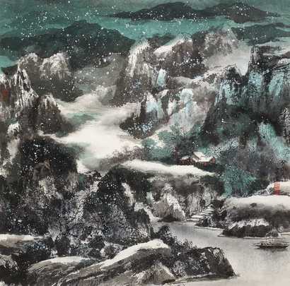 郜宗远 2003年作 山水 立轴
